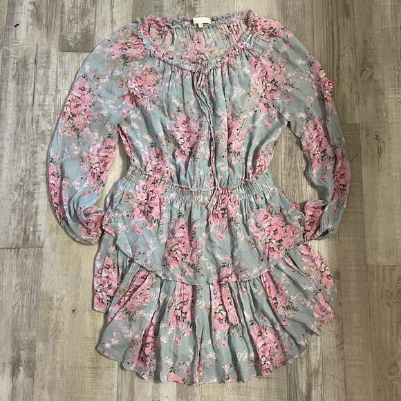 LoveShackFancy Popover Floral Mini Dress - Picture 12 of 16